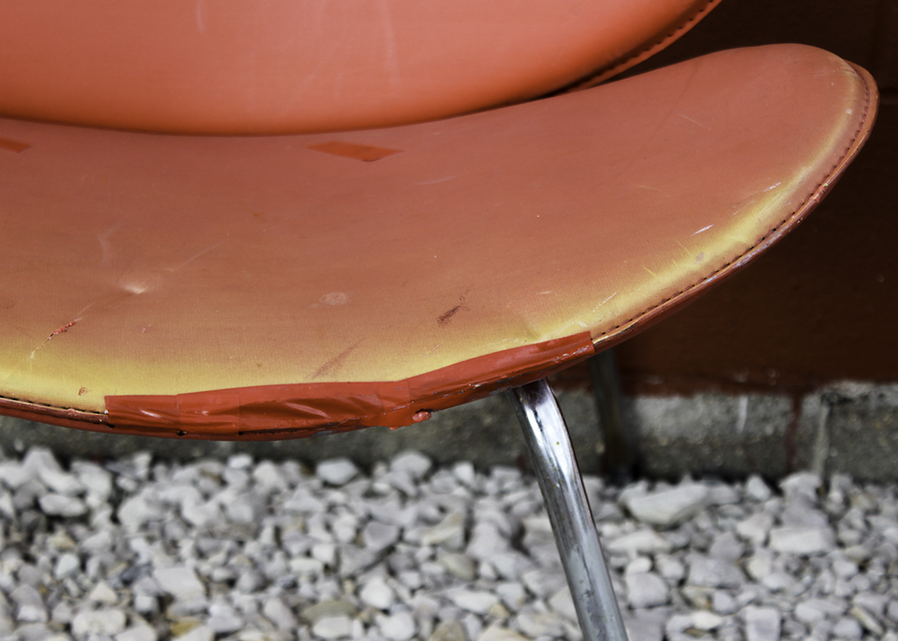 Pair of Matching Mid Century Modern "Orange Slice" Chairs