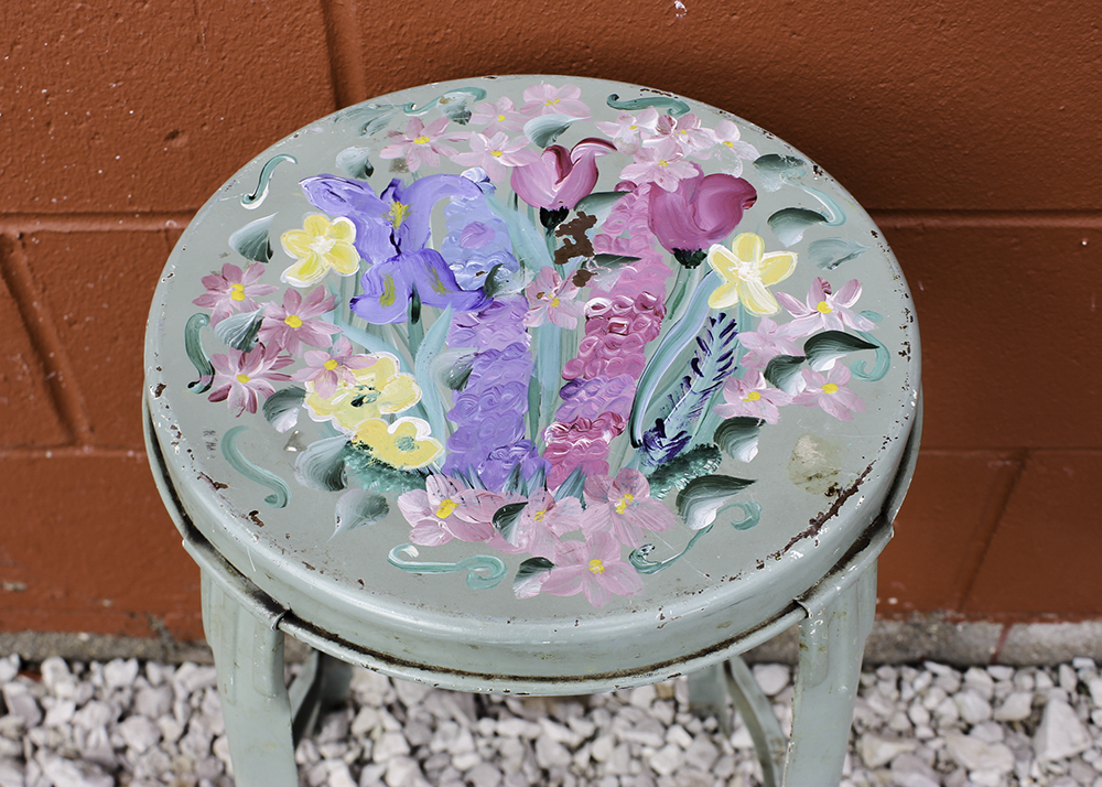 Pair of Industrial Style Metal Stools