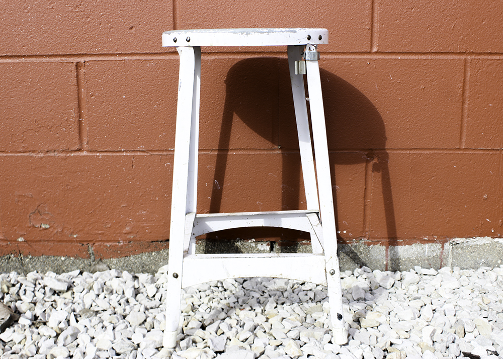 Pair of Industrial Style Metal Stools
