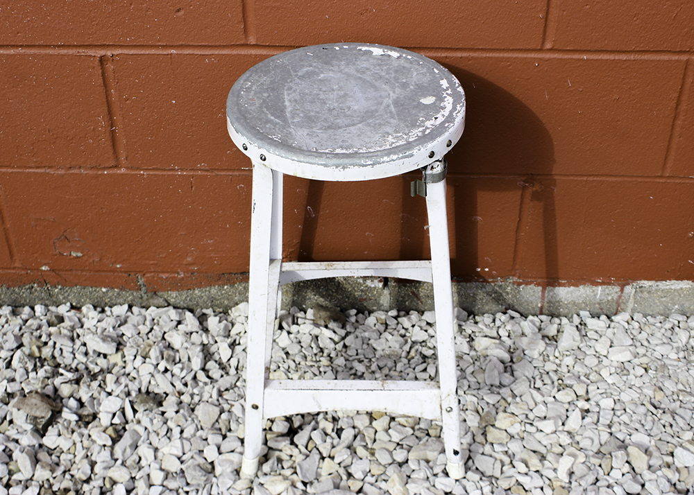 Pair of Industrial Style Metal Stools