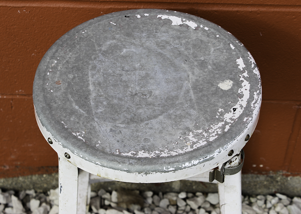 Pair of Industrial Style Metal Stools