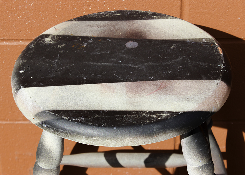 Pair of Industrial Wooden Stools