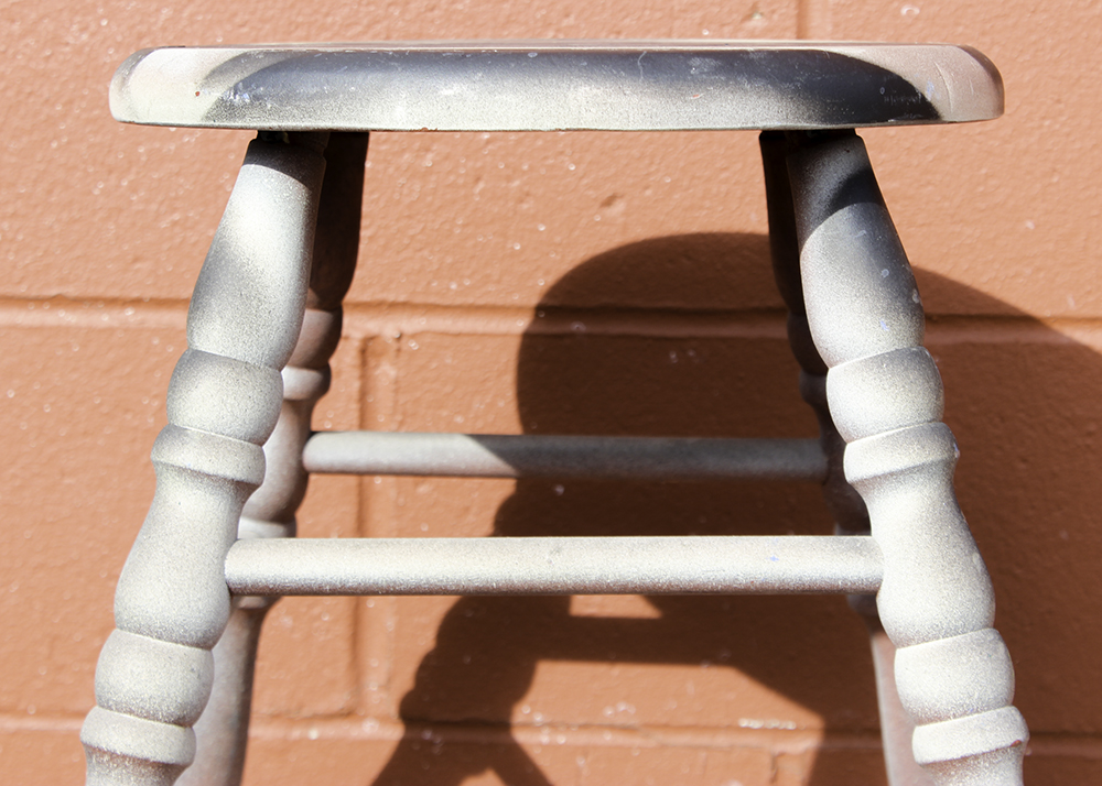 Pair of Industrial Wooden Stools