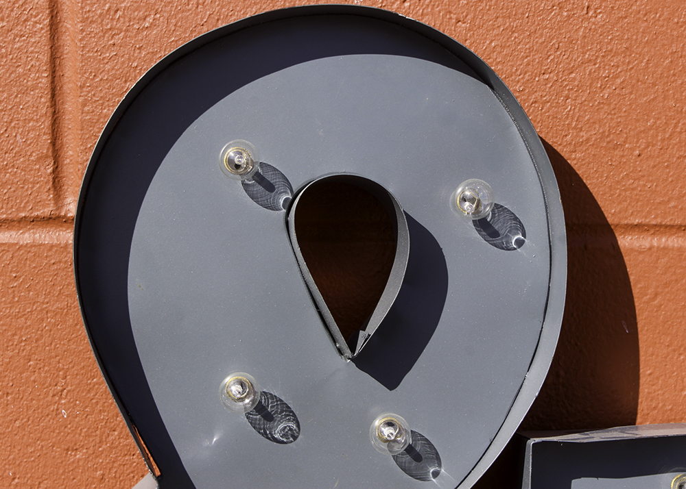 Metal Ampersand Marquee Letter