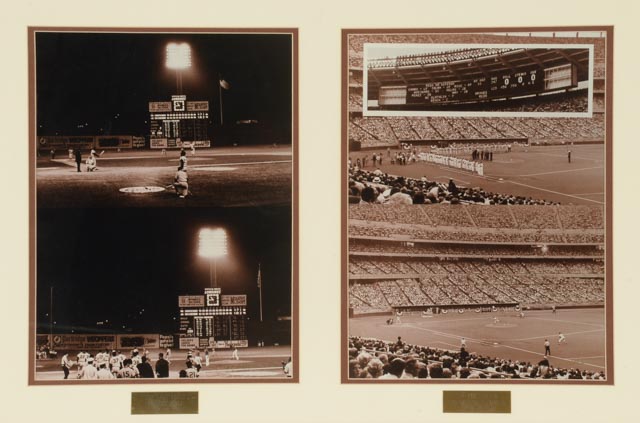 Last Game Crosley Field First Game Riverfront Schildman Framed Display