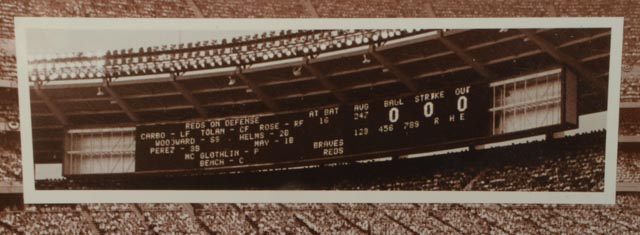 Last Game Crosley Field First Game Riverfront Schildman Framed Display