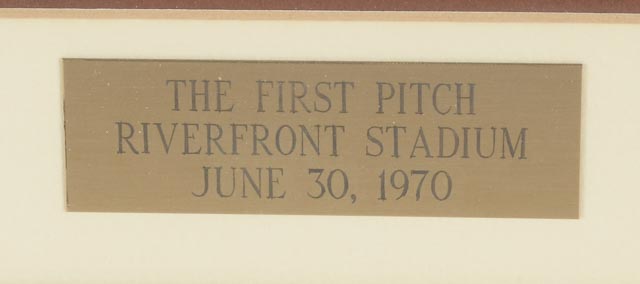 Last Game Crosley Field First Game Riverfront Schildman Framed Display