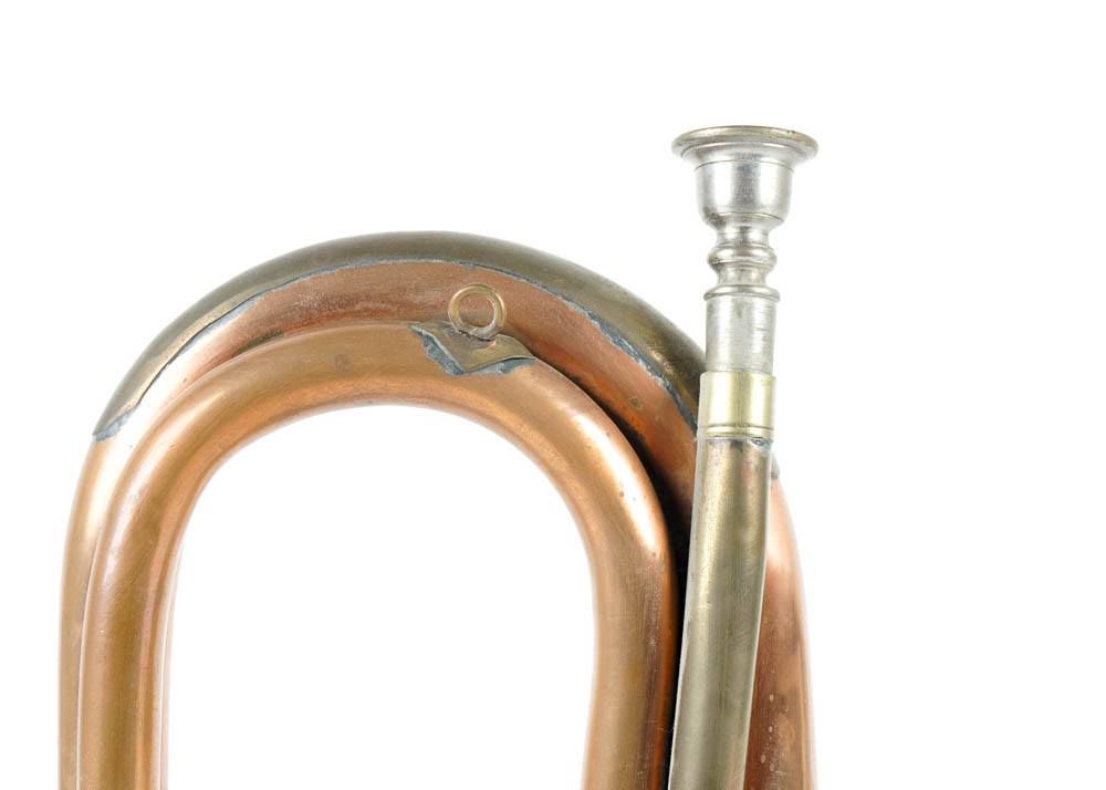 1940s Copper and Brass Military Bugle