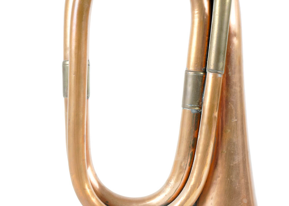1940s Copper and Brass Military Bugle