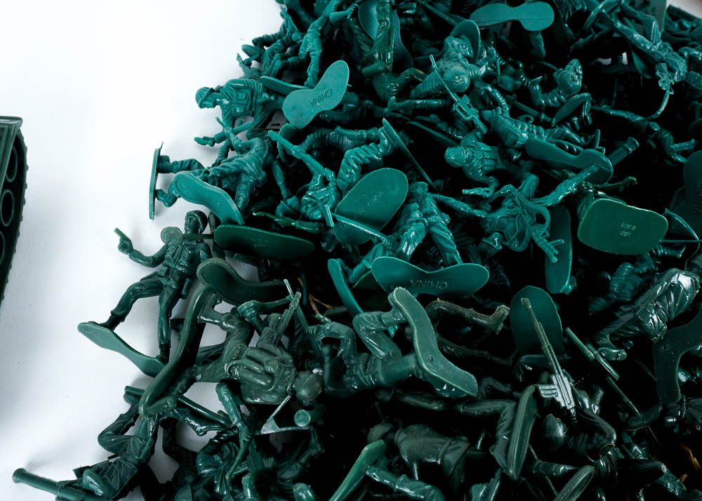 Plastic Toy Soliders and Vehicles