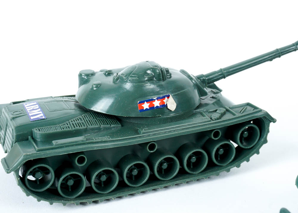 Plastic Toy Soliders and Vehicles
