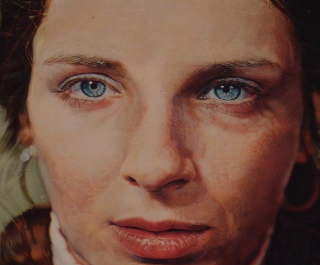 Chuck Close Autographed MoMA Postcard "Leslie/Watercolour"