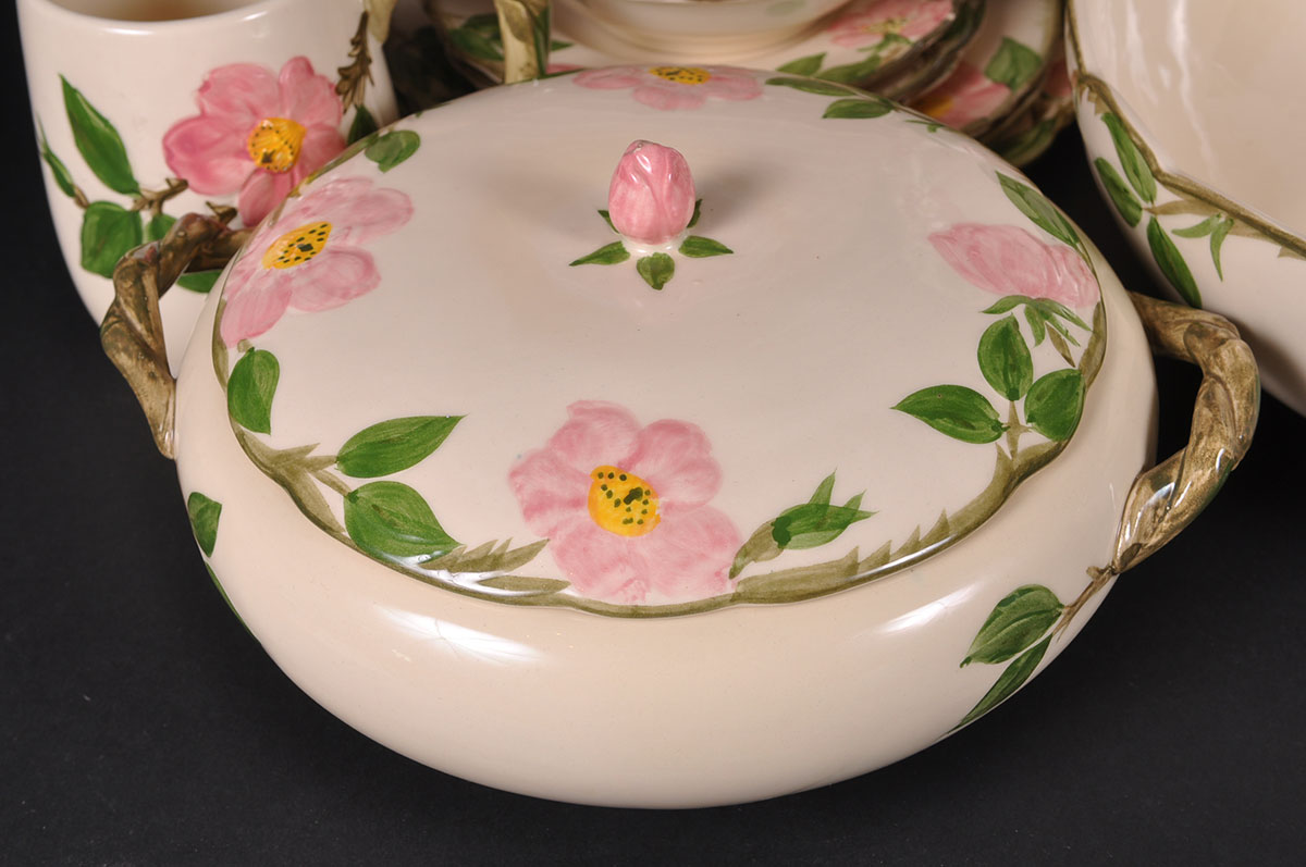 Collection of Franciscan Dinnerware "Desert Rose" Pattern