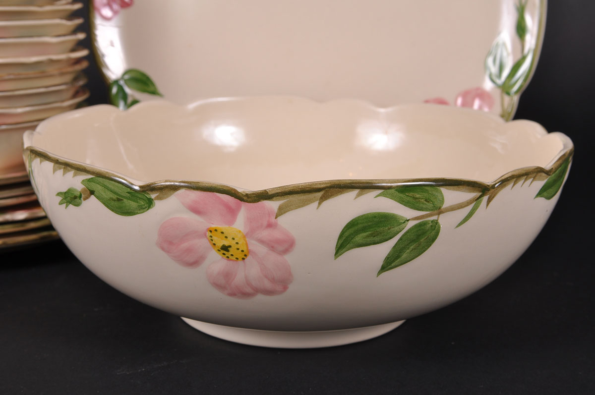 Collection of Franciscan Dinnerware "Desert Rose" Pattern