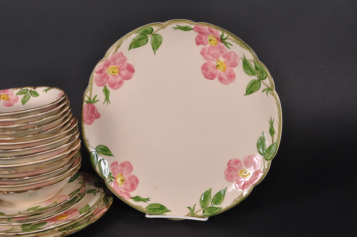 Collection of Franciscan Dinnerware "Desert Rose" Pattern