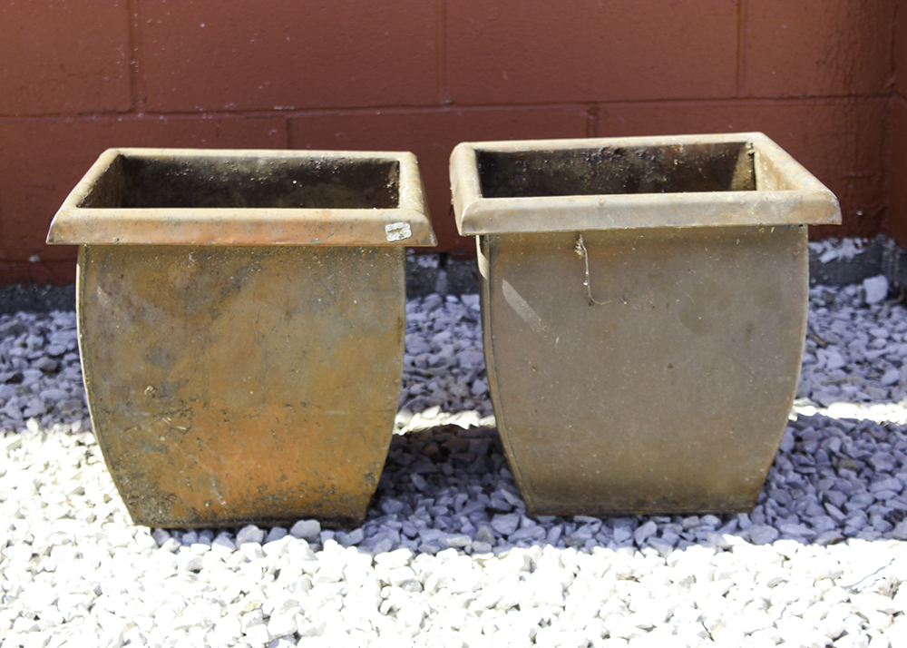 Collection of Metal Planters