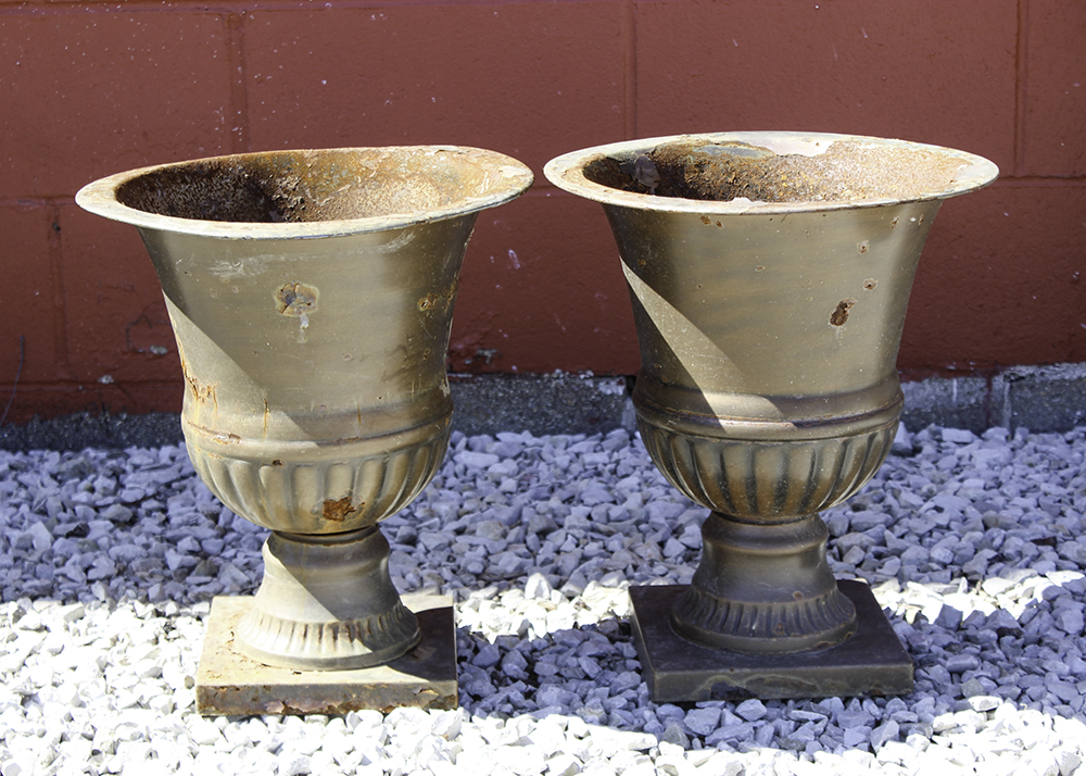 Collection of Metal Planters