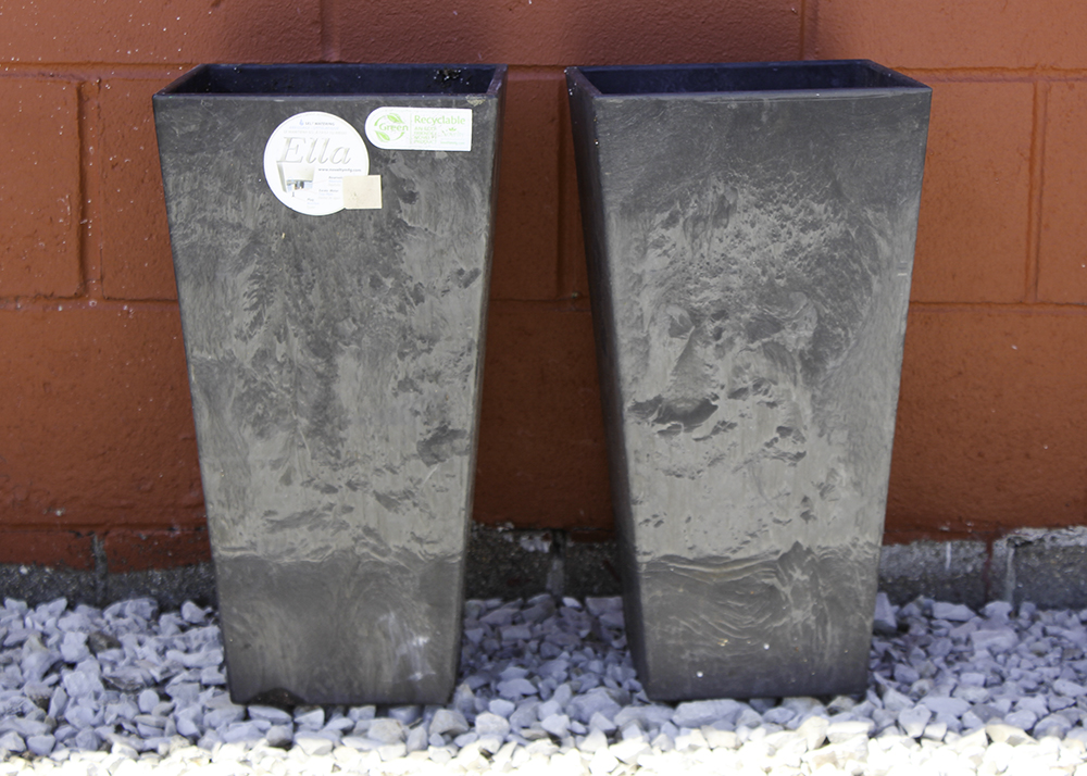 Collection of Black Planters