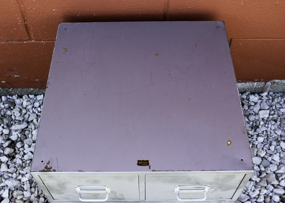 Pair of Weis Industrial Metal Card File Drawers