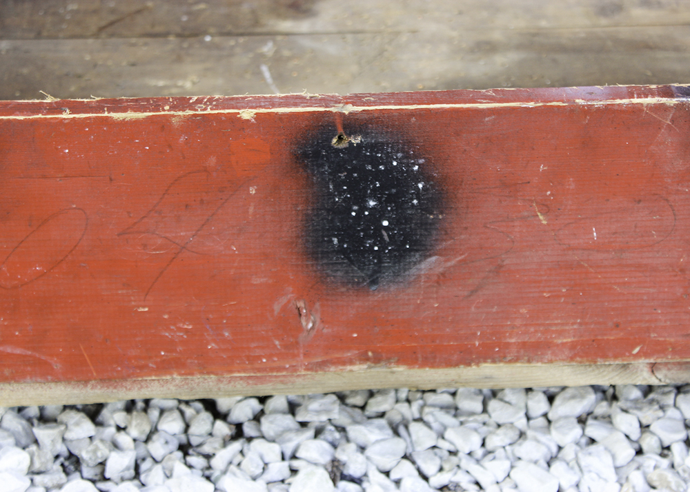 Vintage Children's Size Sandbox and Tools