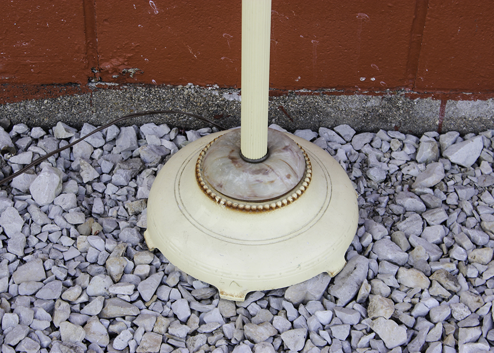 Vintage Cast Metal Floor Lamp