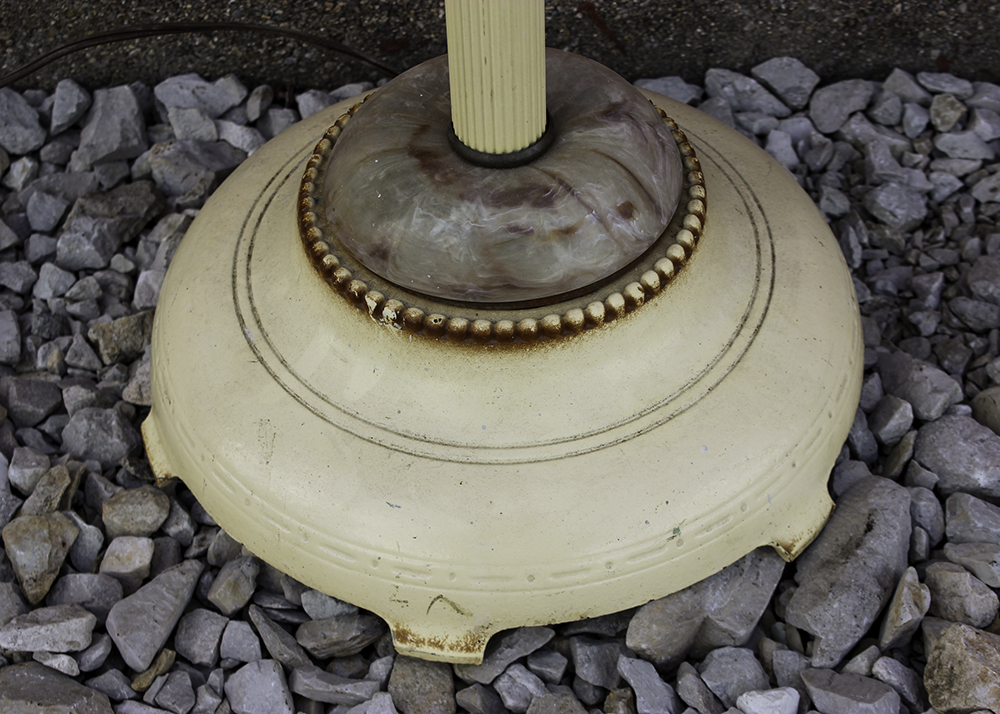 Vintage Cast Metal Floor Lamp