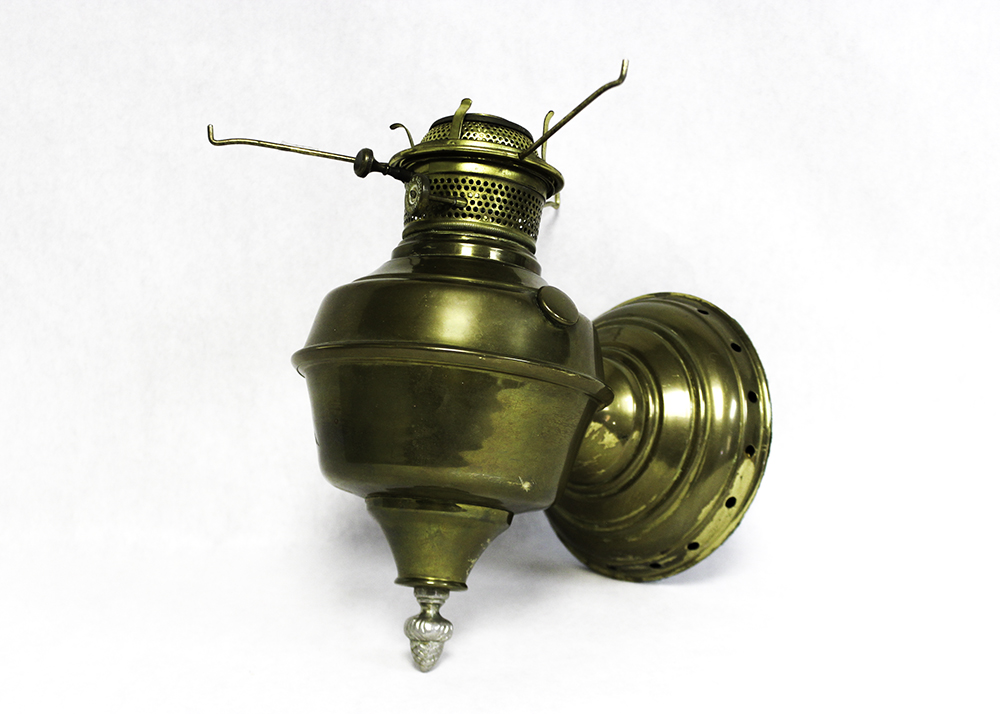 ABCO Rochester Converted Brass Wall Mount Lamp