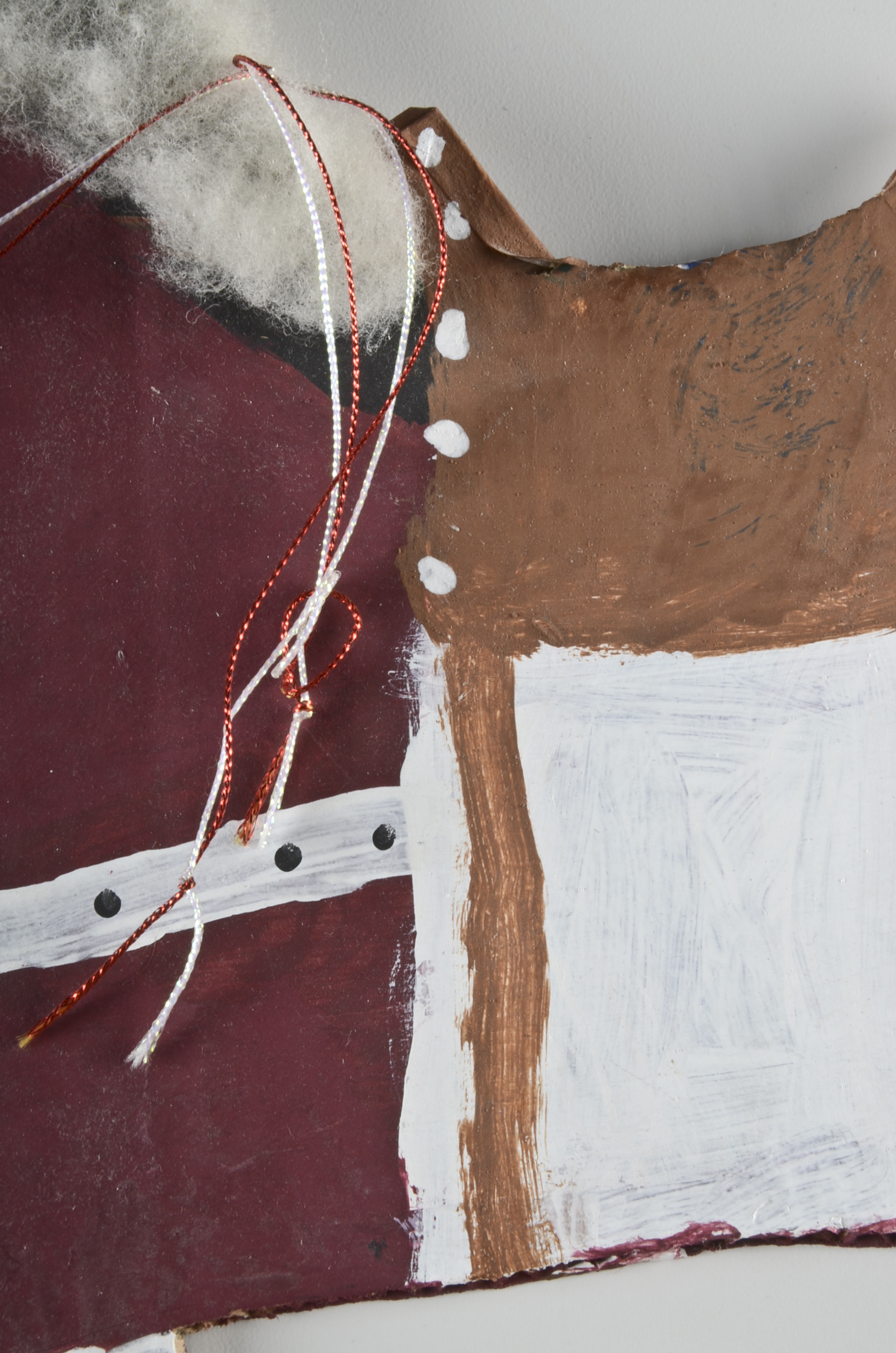 Mamie Deschillie Original Native American Folk Art "Horse with Rider"