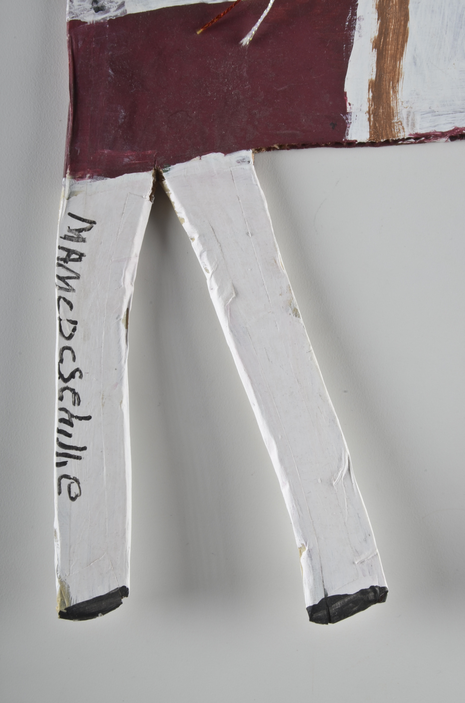 Mamie Deschillie Original Native American Folk Art "Horse with Rider"