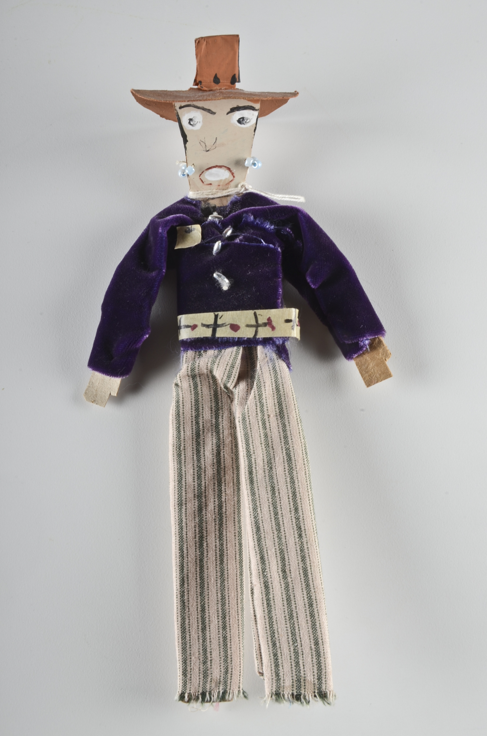 Mamie Deschillie Original Native American Folk Art "Horse with Rider"