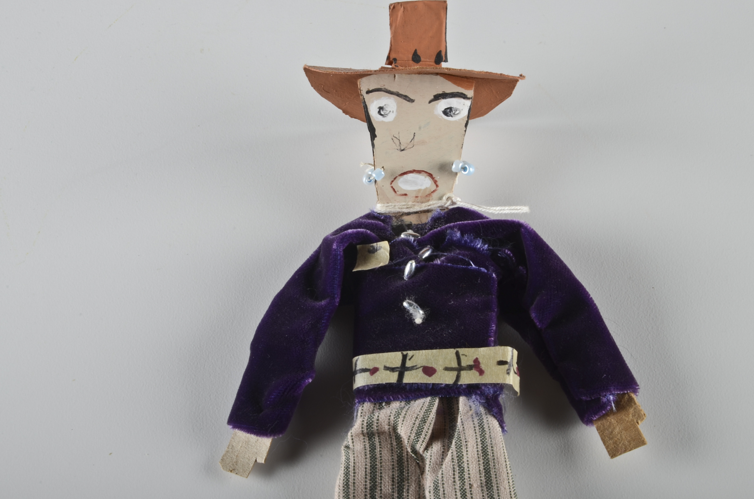 Mamie Deschillie Original Native American Folk Art "Horse with Rider"