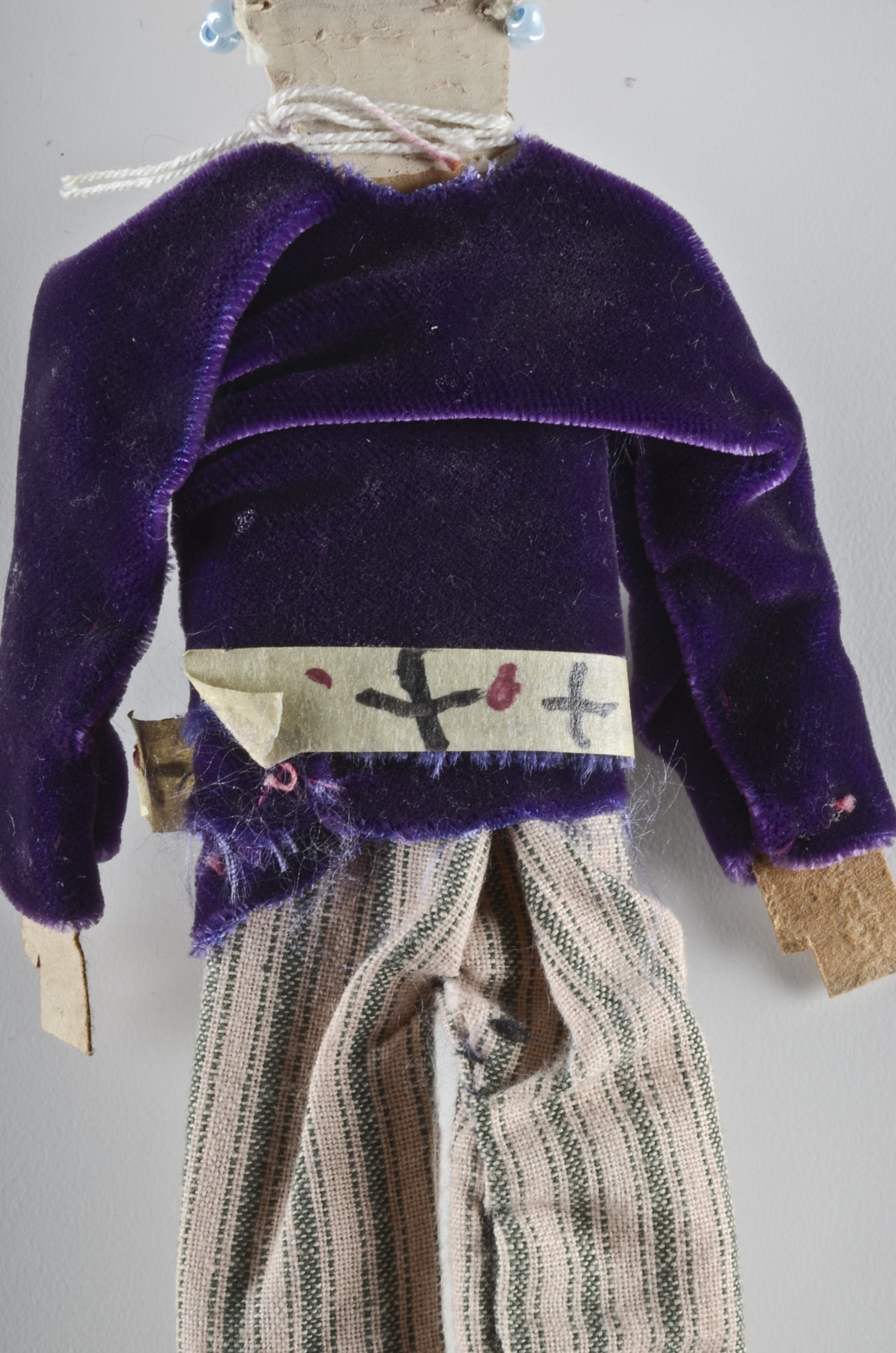 Mamie Deschillie Original Native American Folk Art "Horse with Rider"