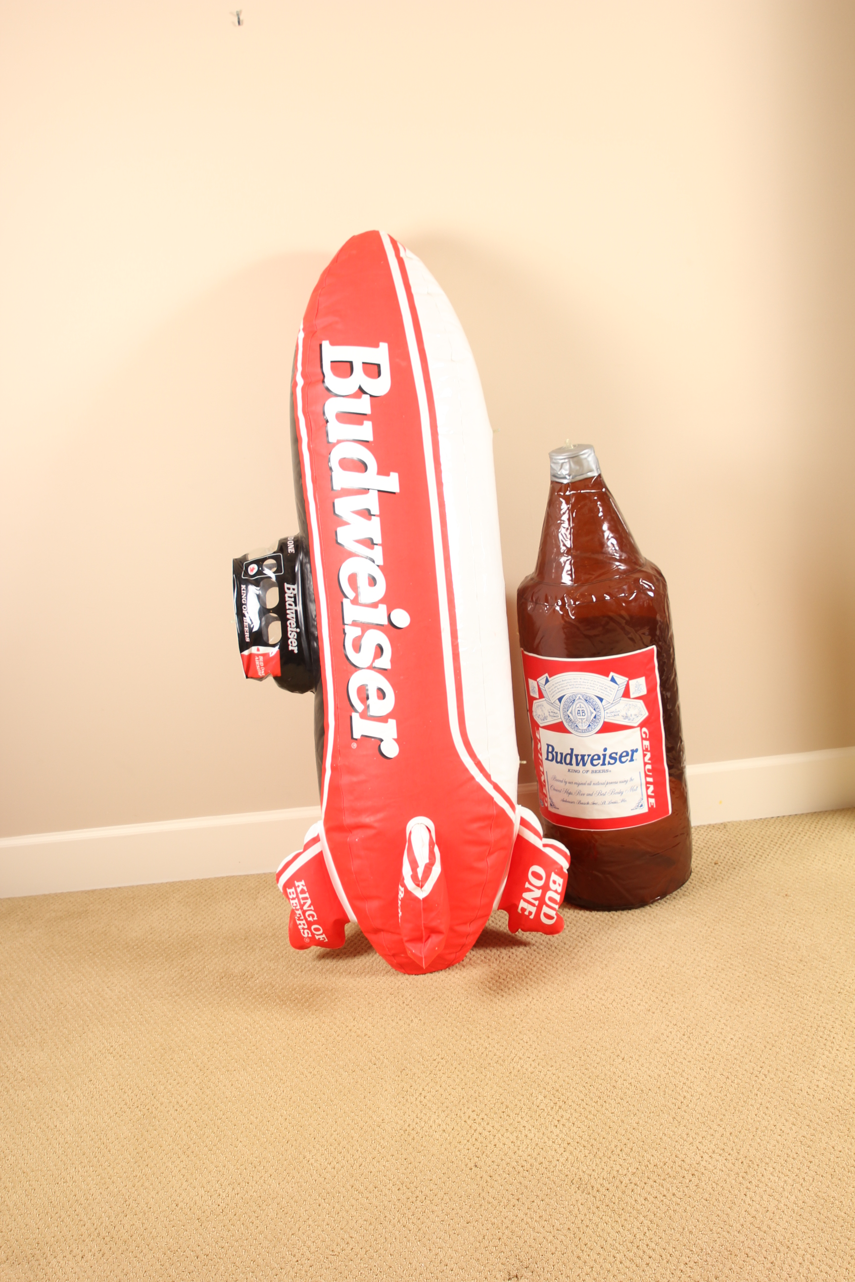 Budweiser Inflatable Blimp and Bottle