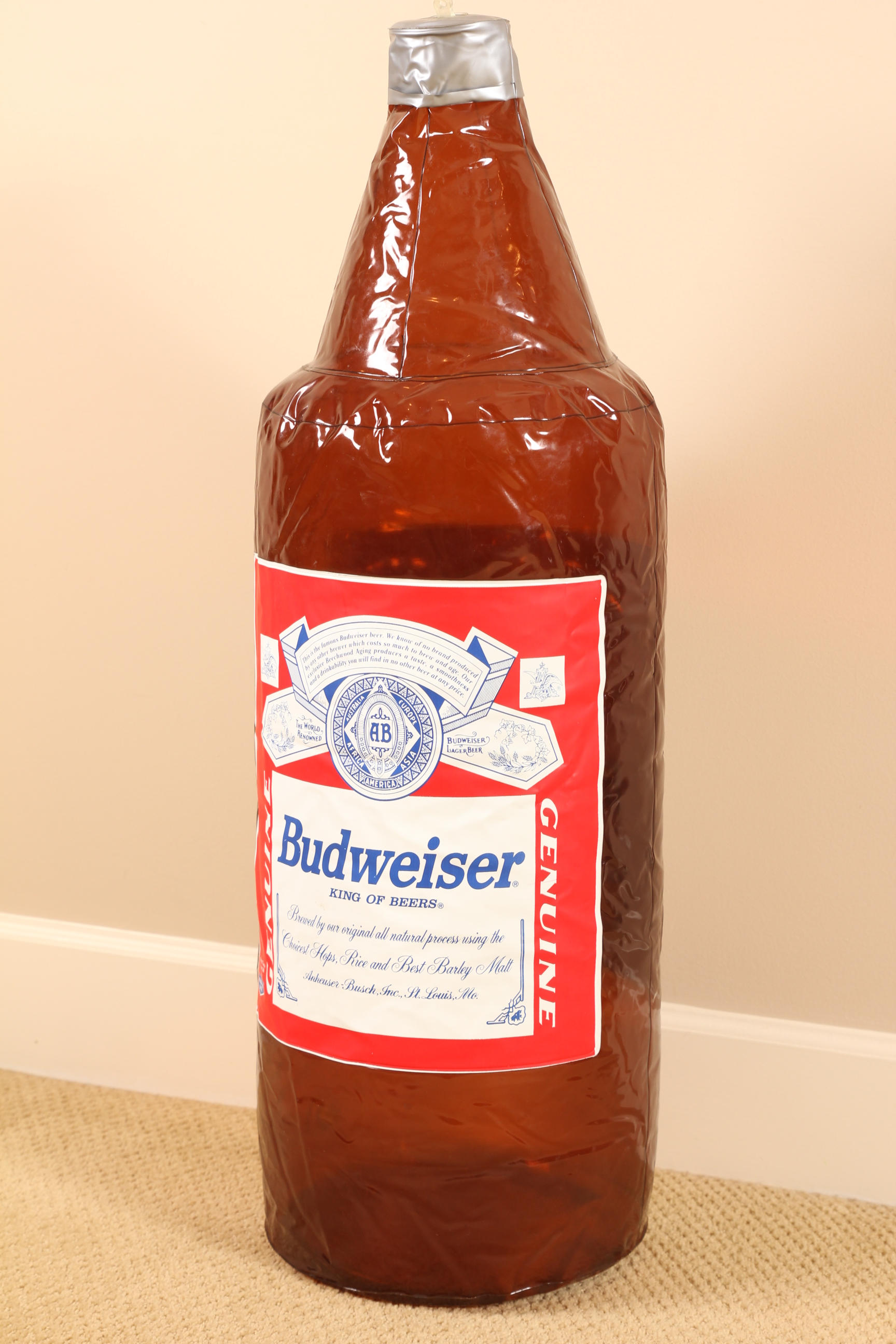 Budweiser Inflatable Blimp and Bottle