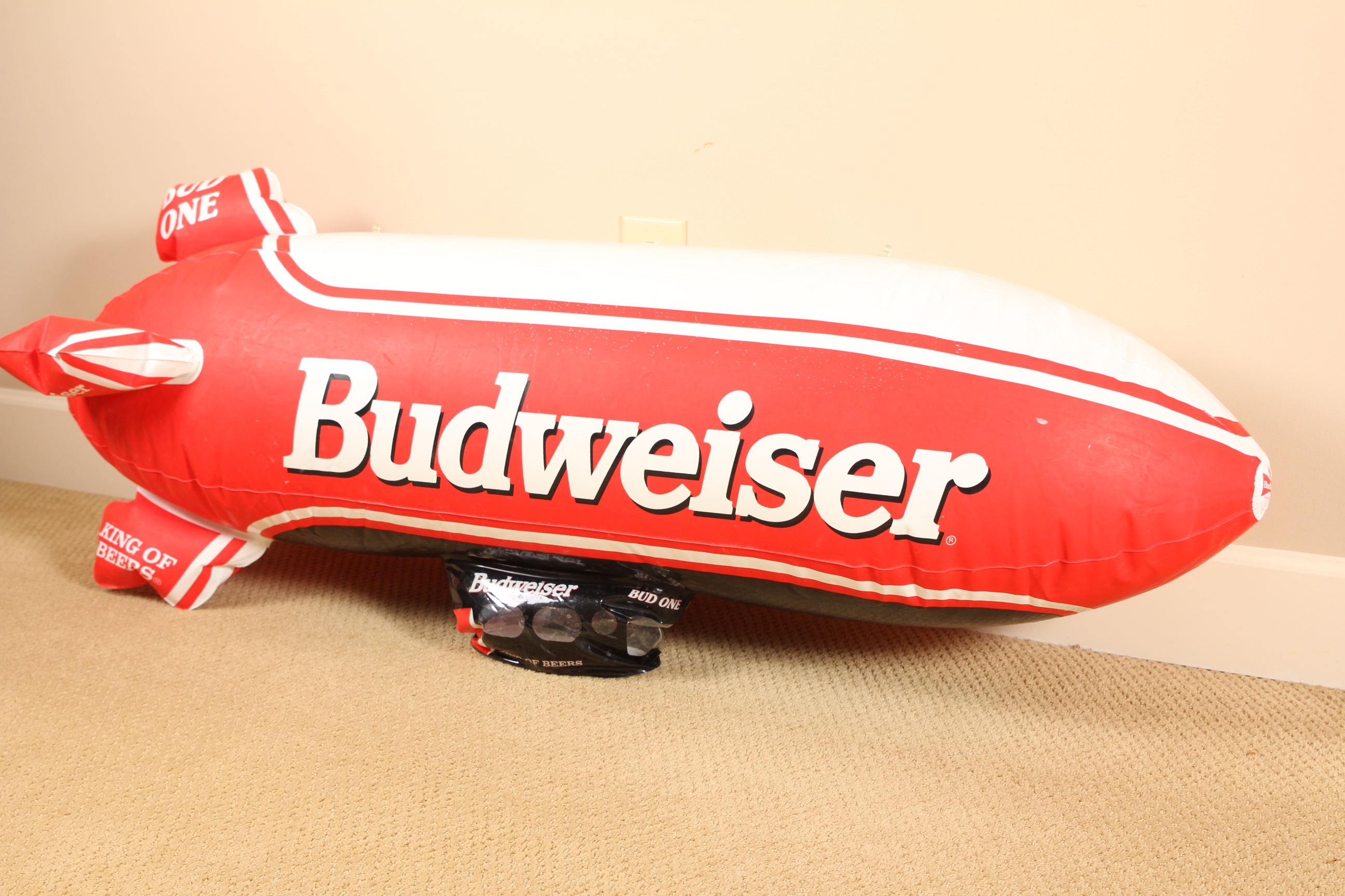 Budweiser Inflatable Blimp and Bottle