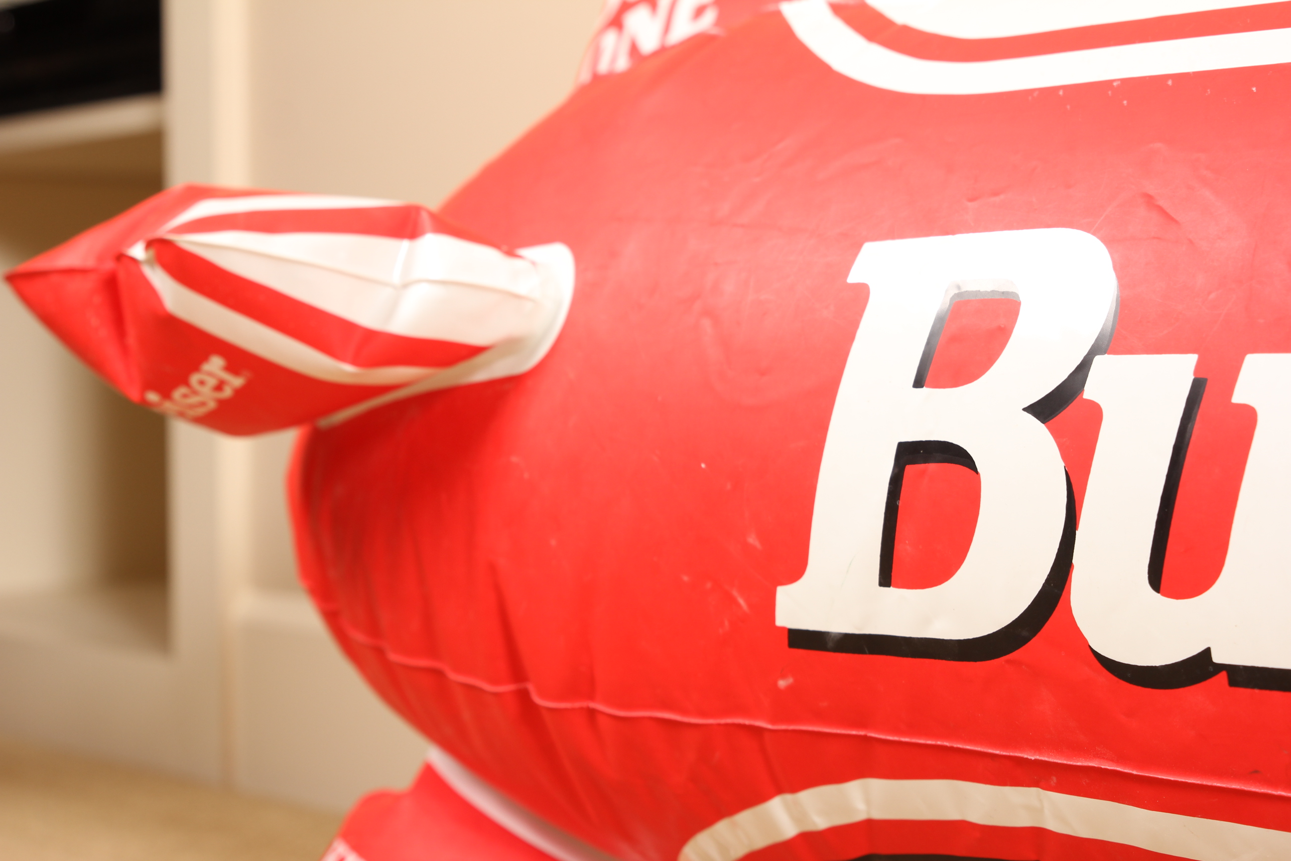Budweiser Inflatable Blimp and Bottle