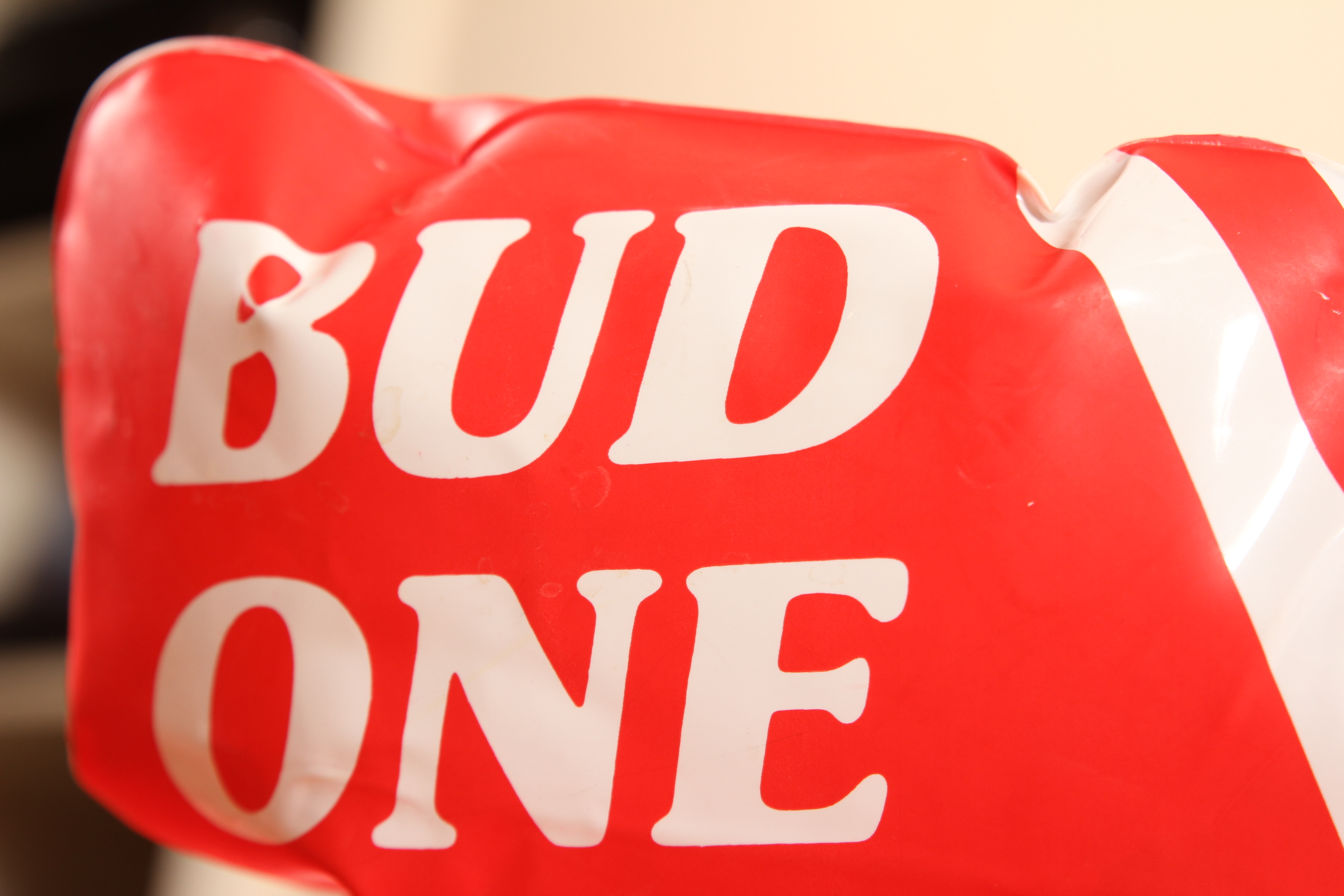 Budweiser Inflatable Blimp and Bottle