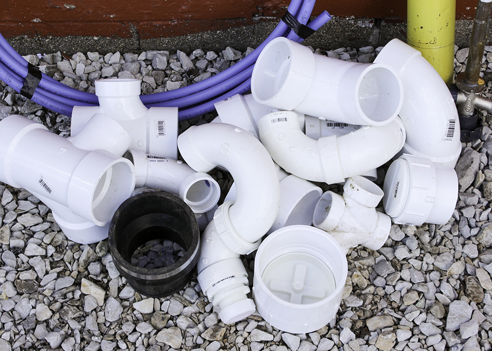 Assortment of PVC Pipe Connectors