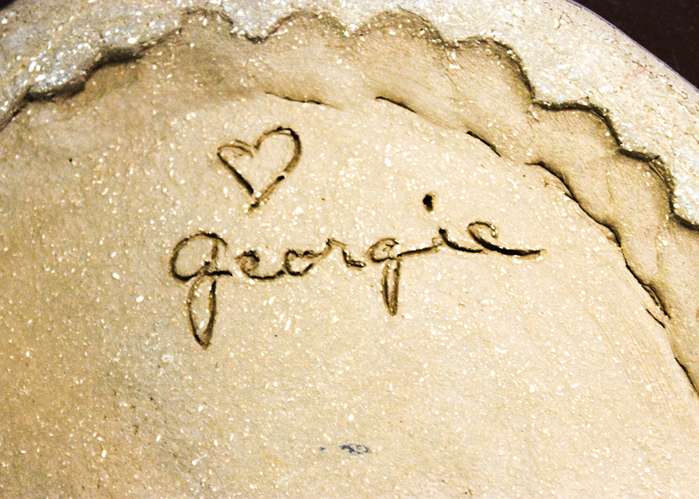 Original Georgie Handbuilt Pottery Scalloped Platters