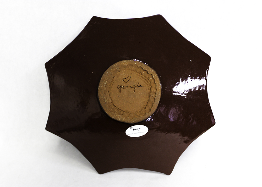 Original Georgie Handbuilt Pottery Scalloped Platters