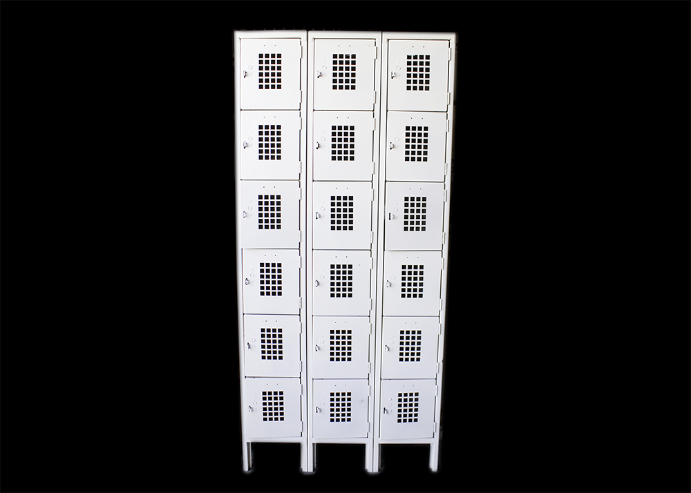Gym Style Metal Locker Unit