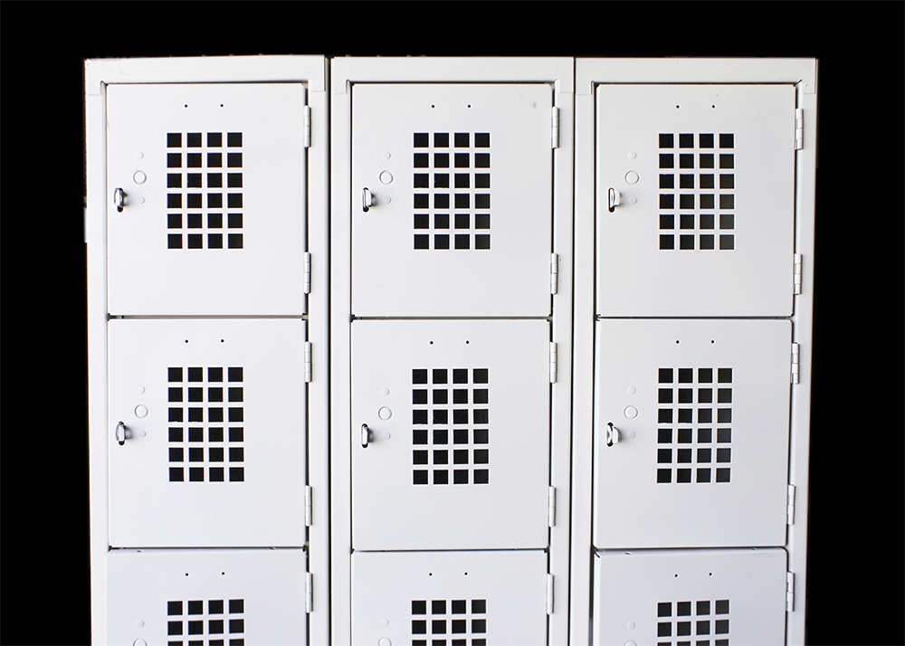 Gym Style Metal Locker Unit