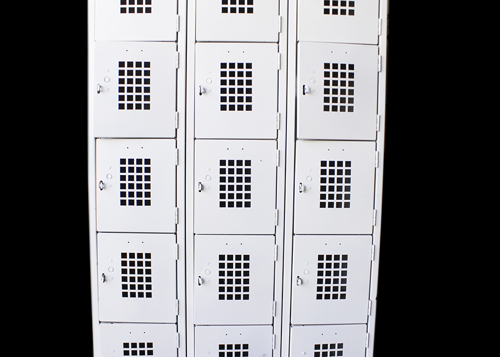Gym Style Metal Locker Unit