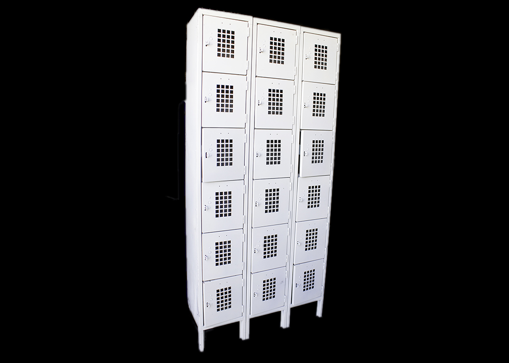 Gym Style Metal Locker Unit