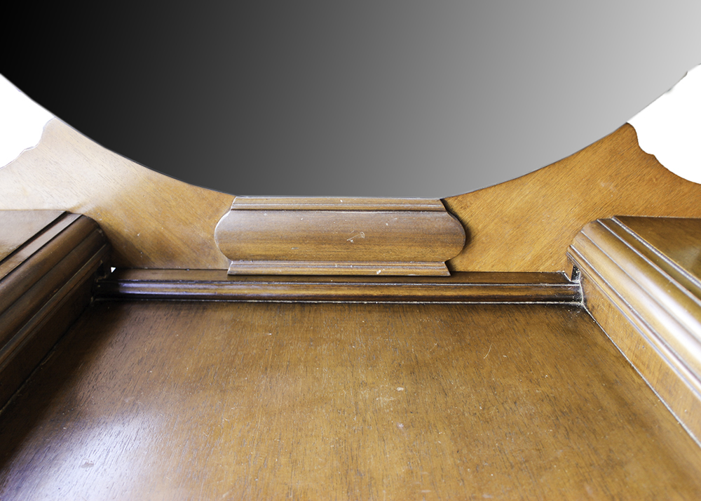 Vintage Art Deco Waterfall Dressing Table with Vanity Mirror