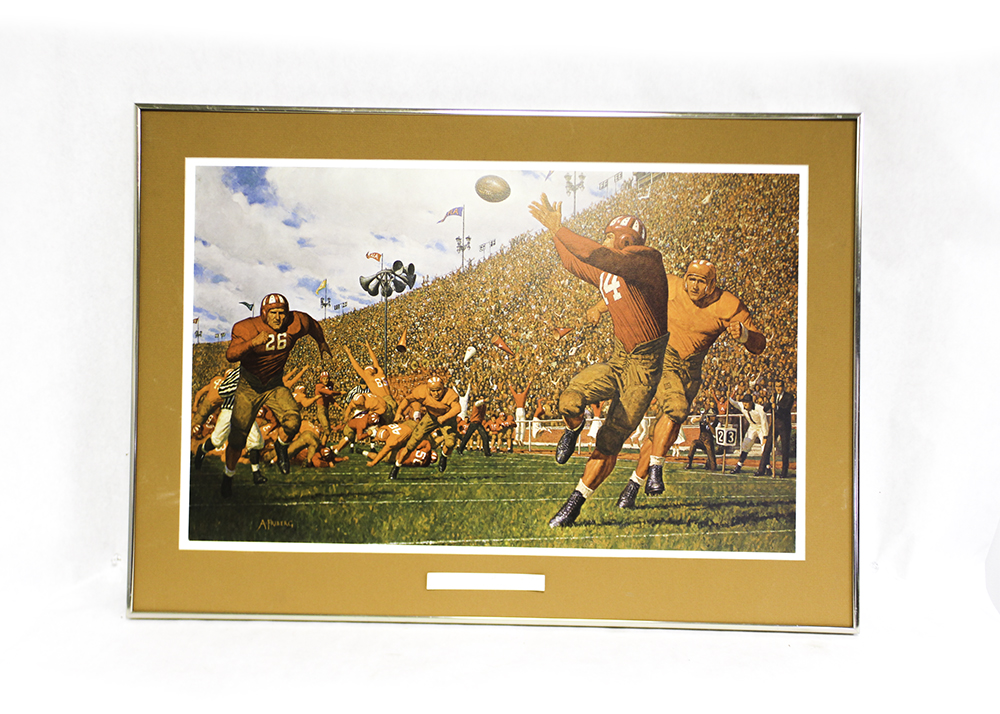 Collection of Four Arnold Friberg Football Offset Lithographs