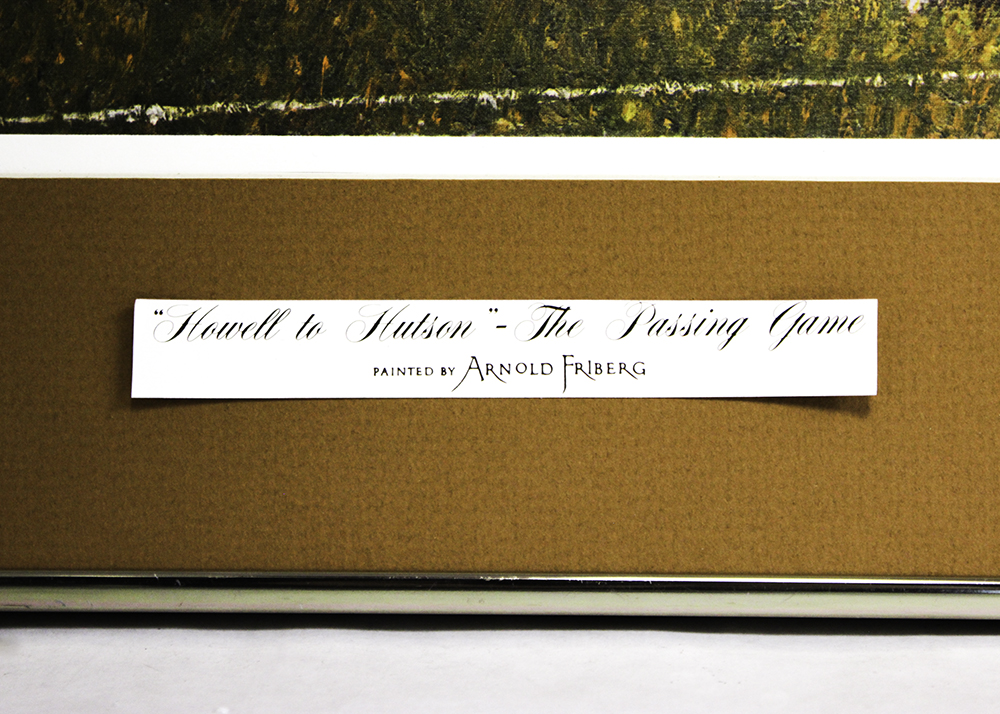 Collection of Four Arnold Friberg Football Offset Lithographs