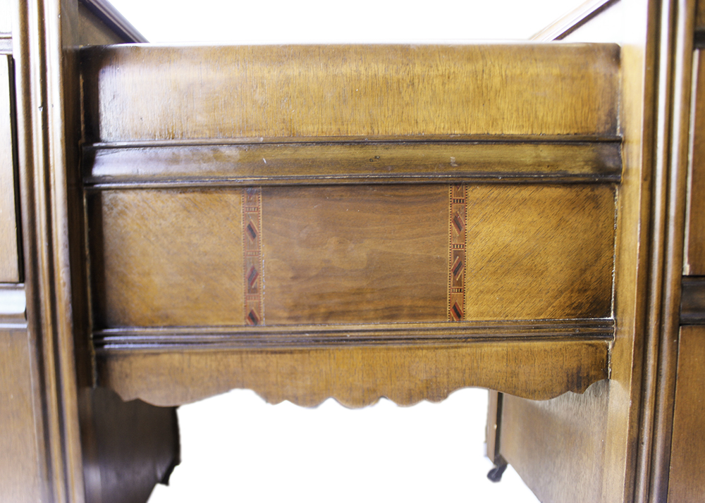 Vintage Art Deco Waterfall Dressing Table with Vanity Mirror