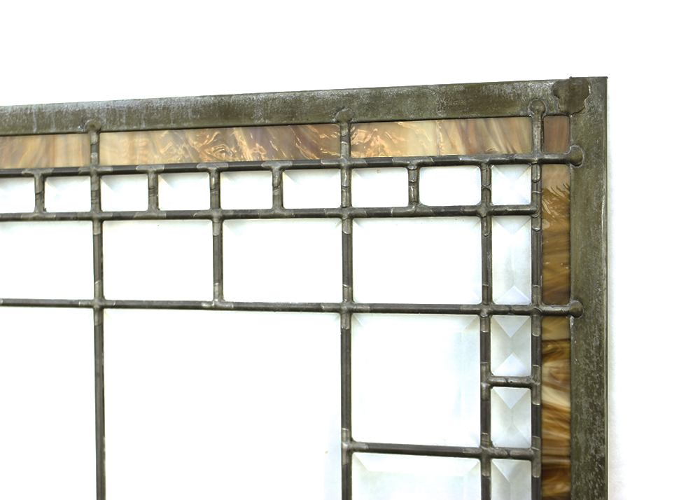 Salvaged Substantial Lead Glass Window Insert