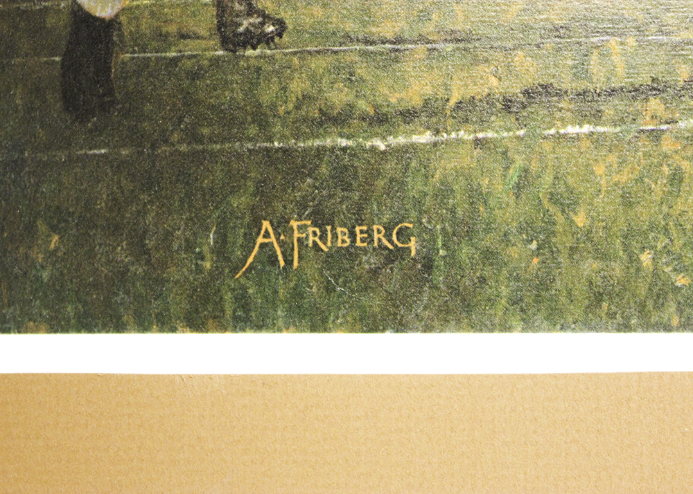 Collection of Four Arnold Friberg Football Offset Lithographs